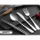 4Pcs Set Dinnerware Portable Spoon compatible fork Steak Knife Set Light Blue 3