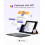 Inateck Tablet Keyboard with Touchpad, AI Function, Ultra Slim Bluetooth Keyboard for Windows/iPad OS/Android/iOS, 7-Color Backlight, Supports Self-De 5