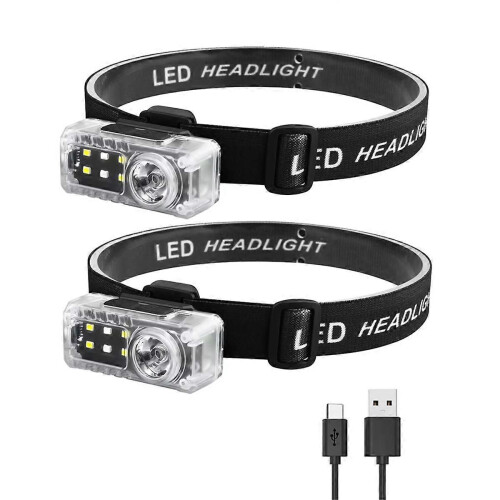 LED Induction Headlamp Motion Sensor Super Bright Headlight USB Charging Outdoor HeadFlashlight for