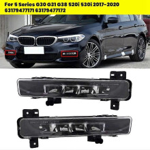 1Pair Front Fog Light LED Daytime Running Light for BMW 5 Series G30 G31 G38 520i 530i 2017-2020 63179477171 63179477172