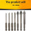 Tile Drill Bit Concrete Cement Drill Bit Multi-Function Punch Hole Opener Four-Edged Triangular Dril 2
