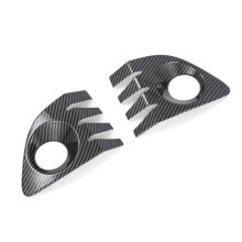 Under Front Bumper Fog Light Frame Lamp Shade Grill Bezel Cover for XG10 Hybrid 2021-2025,A