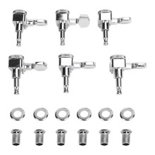 Locking Acoustic Guitar Tuning Pegs Right Handed Metal Tuners with Stable Smooth Gear Action