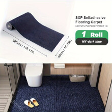 (Dark Blue, 40cm*200cm(15.7in*78.7in)) 5mm Thick Self-adhesive Foam Floor Material, Cat Claw Board, Reusable Adsorption Cat Climbing