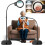 Floor Magnifying Lamp LED Adjustable Stand Light for Sewing Crafts 1