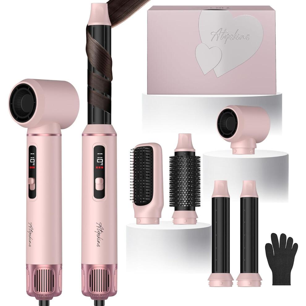 Irich Hot Air Styler 5In1 1000W Hair Dryer Curler Brush For Women Styling