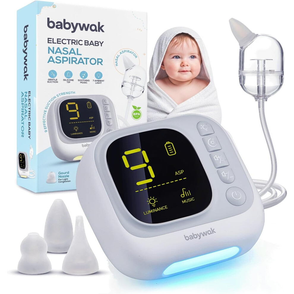 Baby Nasal Aspirator Electric 9 Suction Nose Cleaner For Newborns Irich