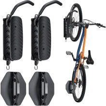 Bike Wall Mount Rack 2 Pack Space Saving Swivel Storage for Garage