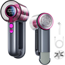 2-in-1 Fabric Shaver Rechargeable Lint Remover 3 Speed for Clothes Furniture