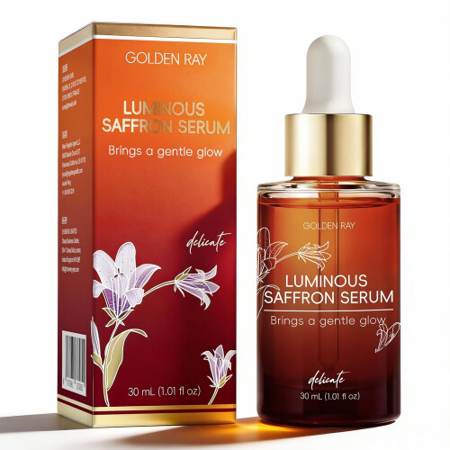 Saffron Serum for Face, Brightening Discoloration Correcting Serum