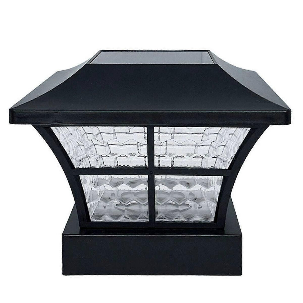 Solar Post Cap Lights Led Deck Fence Cap Lights For Wooden Posts Garden Decoration White/Light 9319739924992