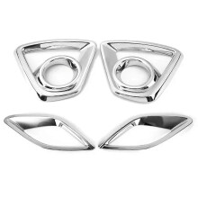 Bumper Fog Light Chrome Garnish for Mazda Cx-5 Cx5 2013 2014 2015 2016 Car Rear Tail Lights Lamp Shade Frame Trim Cover