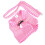 1Set Verstelbare Roze Huisdier Pulling Rope Met Mesh Vest 7