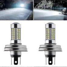 2 pezzi Faro a LED P45t R2 66smd Anabbagliante/abbagliante compatibile con scooter, ciclomotore, moto
