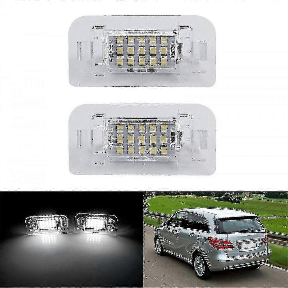 2Pcs Led License Plate Lights For B-Class W246 W242, Canbus Error-Free 9319739928594