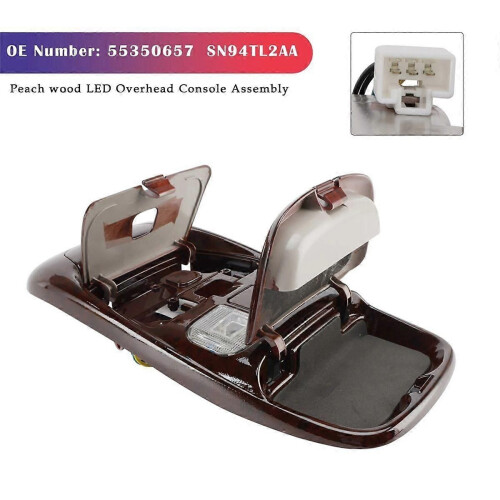 Front LED Overhead Console Dome Light Storage 55350657 55350655 for Ram 1500 2500 1998-2001 Ceiling 1
