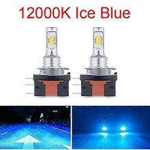 12000K Blå H15 H7 H4 LED-lampor, 2 st trådlösa 12V 24V CSP Turbo-strålkastarlampor för bil, 6500K Gul