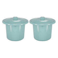 Orinatoio portatile per bambini con coperchio, compatibile con auto e campeggio - Confezione da 2 vasini
