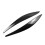 Car Front Headlight Eyebrow Carbon Fiber for - W117 1