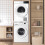 NIUXX Universal Stacking Kit for Washer & Tumble Dryer: Adjustable 46-66 cm Stacking Frame Set for Most Washer Units - Space Saving Intermediate Stack 7