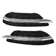 Pair LED DRL Daytime Running Lights Fog Light Lamp Fit for Mercedes Benz C-Class W204 C250 C300 11-13