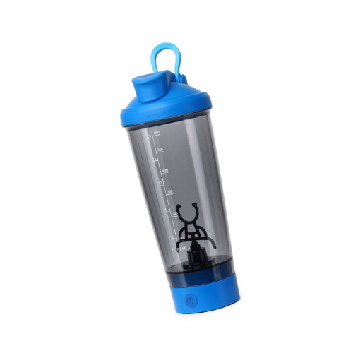 700ml Electric Protein Shaker Cup Portable-Blue straight