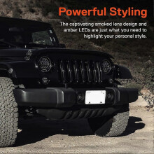 Set mit getönten Blinkern und Seitenmarkierungsleuchten für Jeep Wrangler JK 2007-2017 (LED-Blinkerzubehör)