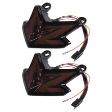 2x LED-achterlichten voor motorfietsen met knipperlichten, remlichten, cafe racer achterlicht, compatibel
