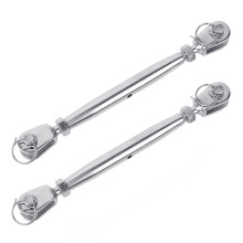 Pack of 2 Steel Closed Body Turnbuckles Strength Corrosion-M8a