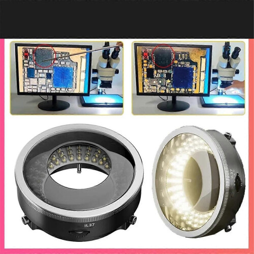 IL37 Microscope Polarized LED Ring Light Lamp Anti Illuminators Source Eliminating Reflections 2