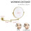 Wall Mounted Makeup Mirror DualSided Magnification 360 Rotating Brass Extendable Vanity Mirror 5
