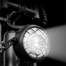 48V 36V Front Light Electric Bike Head Light Taillight Spare Parts Retro Black LED Headlights compatible Fa
