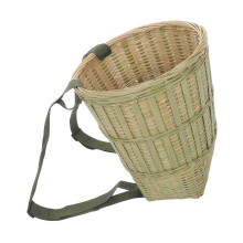 Multi-Color Bamboo Woven Basket Backpack for Fishing and Foraging