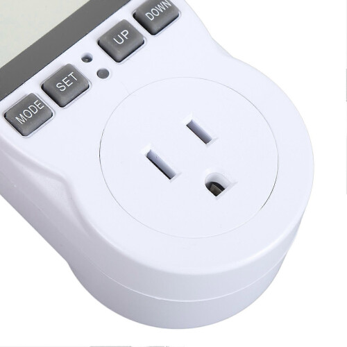 Plug Temperature Controller Outlet Backlit Digital Cooling and Heating Timer Plug with Sensor US Plug 120V 15A 1800W US Plug 2