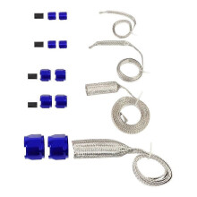 Kit de fundas para mangueras de coche con trenzado, universal, para mangueras de combustible y radiador,