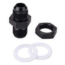 Adaptador macho de aluminio AN6 para tanque de combustible, conectores roscados 6AN para mamparo de
