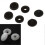 100 Pcs T3 Snaps Press Studs Scrapbook Sewing Buttons Black + White 2Piece Set 2