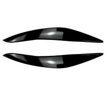 Compatibile con BMW Serie 5 F10 F11 inizio 2011-2014 Striscia decorativa nera lucida per copertura fari