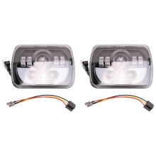 2X 300W 5X7 Led Headlights Led Sealed Beam Head Light with High Low Beam Led Headlight for Jeep Wrangler Yj Cherokee Xj