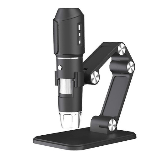 Wireless Microscope,WiFi USB Digital Handheld Microscope, 50 to 1600x Wireless Magnification 8 LED w 1