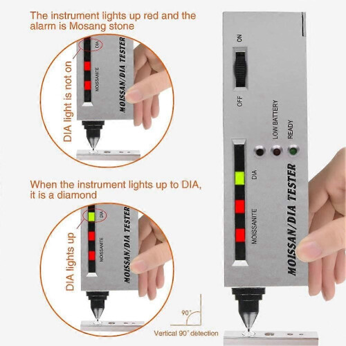 Diamond Selector Detector LED Indicator Moissan Jade Gem Tester Pen Gh Accuracy Ruby Stone Electroni 2