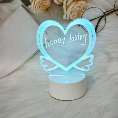 Διαφανές νυχτερινό φως LED, νυχτερινό φως USB, διαγράψιμος πί 2