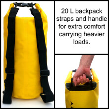 Ultra Dry Adventurer 30L Dry Bag Backpack - Premium Gray Waterproof Bag with Waterproof Phone Pouch & Padded Backpack Straps for Kayaking, Canoeing, B