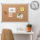 VIZ-PRO Cork Notice Board, 120x90cm, Silver Aluminium Frame 6