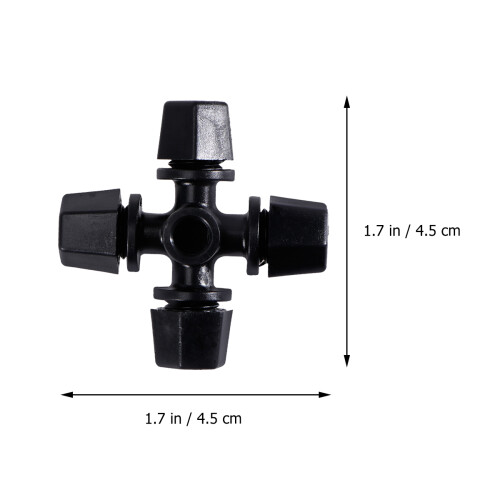 20Pcs Black Micro Drip Nozzles Mini Atomizing Garden Hose Sprinklers 1