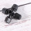 20Pcs Black Micro Drip Nozzles Mini Atomizing Garden Hose Sprinklers 6