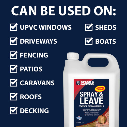 Spear & Jackson Spear and Jackson - Spray and Leave Concentrate 2 x 5 Litres - Kills 1