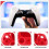 Repair Part for BDM-010 Controller Housing Shell Game Controller Shell Cover with Buttons Red 4