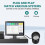 A5 Desktop 2D QR Barcode Scanner, Hands Free Omnidirectional USB Big Barcode Reader 1D QR Screen Ba 2