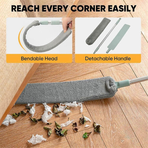 Retractable Gaps Dust Cleaner, Extendable Duster with Bendable & Removable Head, Washable Dusting Br 2